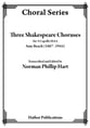 Three Shakespeare Choruses SSAA choral sheet music cover